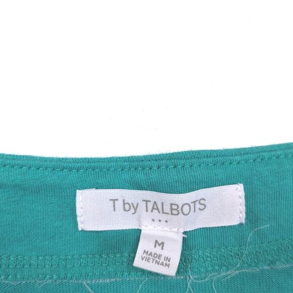 T By Talbots Dress Women's Size Medium Teal Tee - Picture 5 of 9